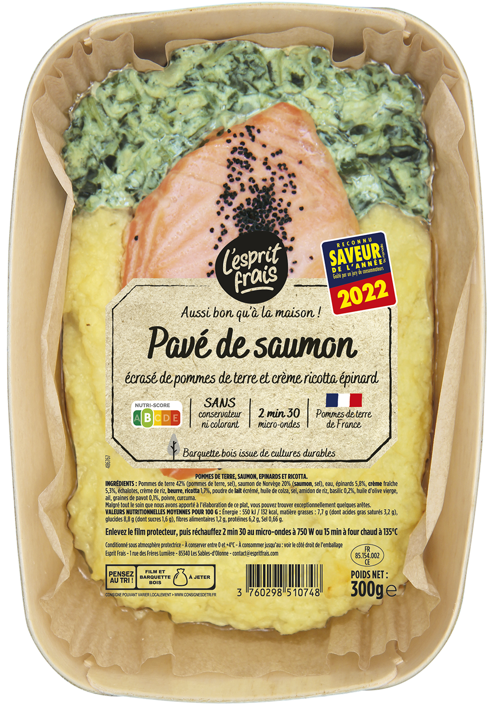 pave-de-saumon-ecrase-pommes-de-terre-esprit-frais Pavé de saumon écrasé de pommes de terre et crème ricotta-épinards