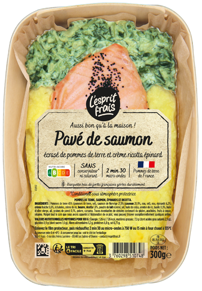 pave-de-saumon-esprit-frais-2025 Pavé de saumon écrasé de pommes de terre et crème ricotta-épinards